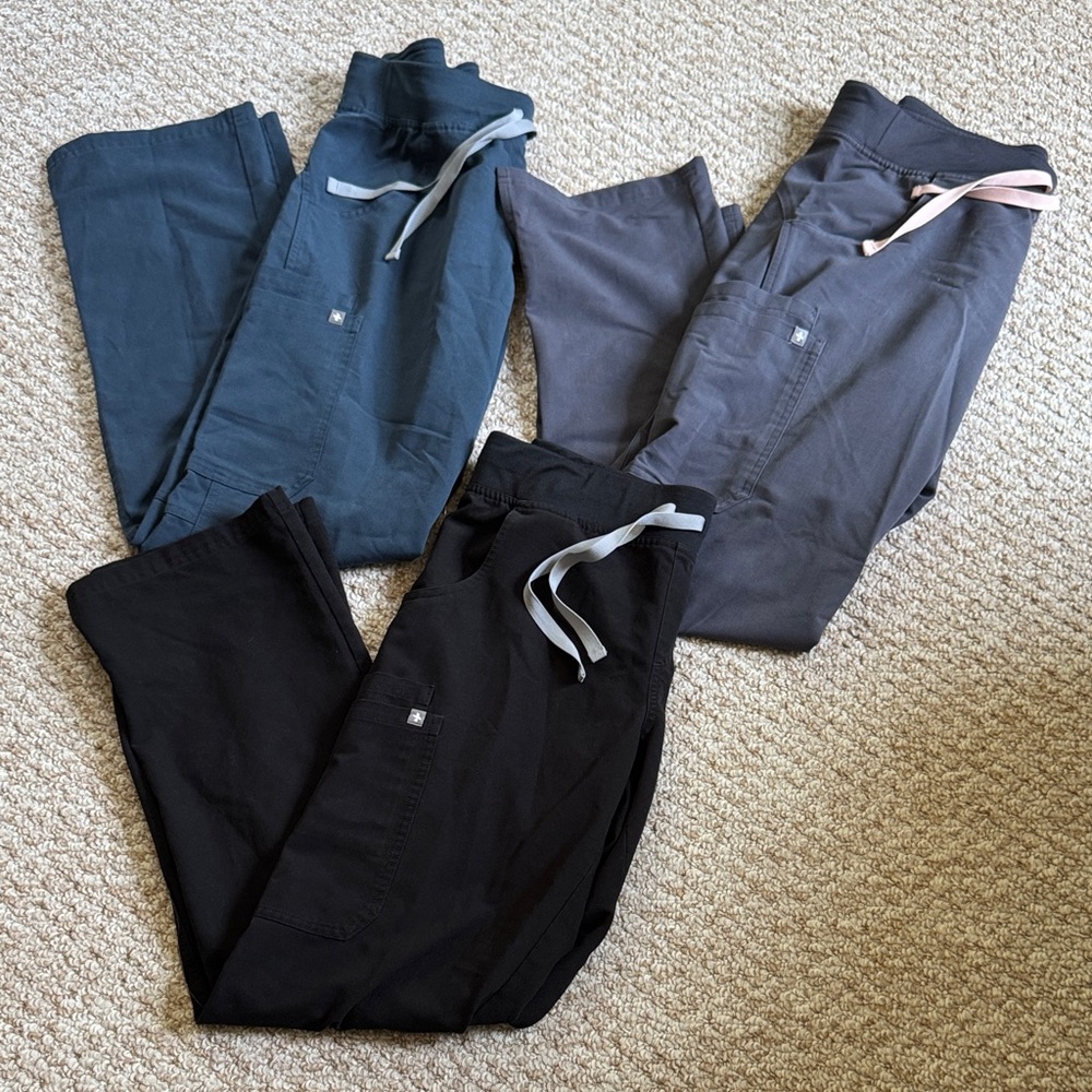 Figs Women's Pants in Black, Gray, and Blue